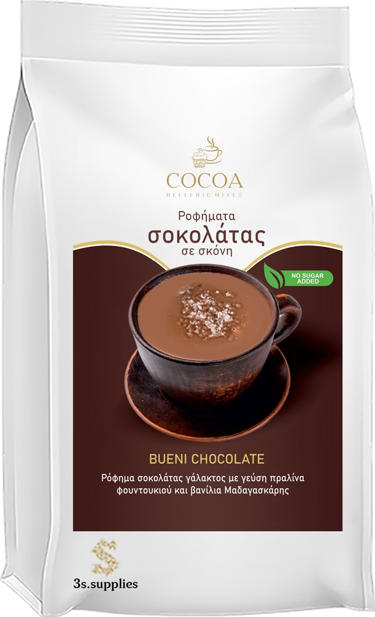 Μείγμα Cocoa Royal Drink Bueni Chocolate 32% Χωρίς Ζάχαρη